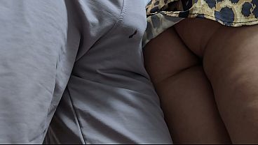 Subway Precum Panty Fuck & Hard Cum