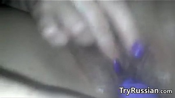 Russian Masturbating With A Vibrating Toy 