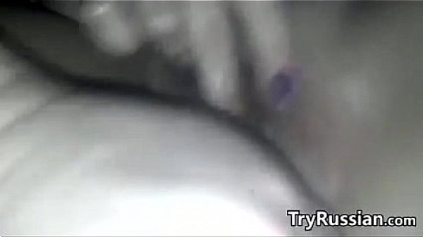 Russian masturbating with a vibrating toy 