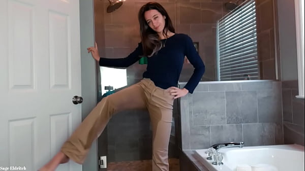 Sage Eldritch Absolutely Soaking Sold Khaki Pants & Panties With Pee thumbnail