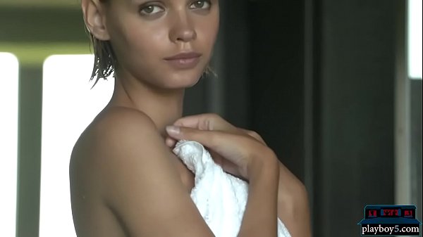 Tight body playboy honeys showering and posing