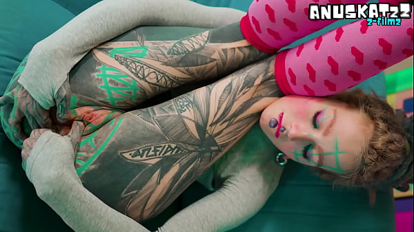 Skinny Tattooed Slut s Anal Masturbation Fingeringand Toys Stretch Her Tight Asshole