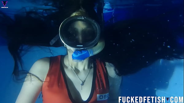 Hot skinny sexy swimwear diving mask fetish 