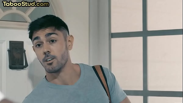 Tattooed muscled stud bottom barebacked and jizzed by top BF