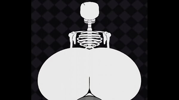 Funni Skeleton Man Rides_a Werewolf BB