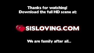 Stepsis caught me and stepmom joins