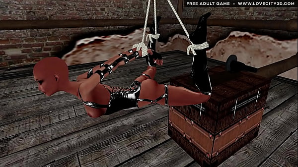 BDSM machine babe gets throatfucked in 3D game – www.lovecity3d.com