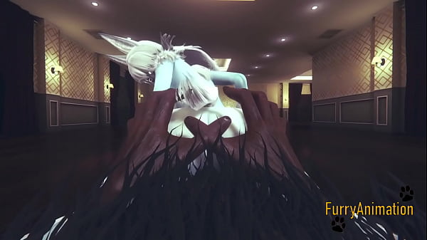 Furry Hentai - Demond Wolf &Artic Fox blowjob and fucked - Japanese Yiff Anime Manga_3D