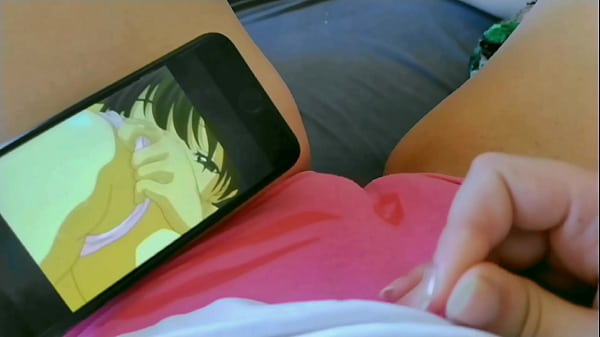 POV_naughty_student_touching her pussy in the morning watching hentai