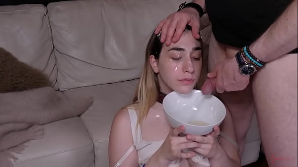 Ass licking teen sub gets_a facial