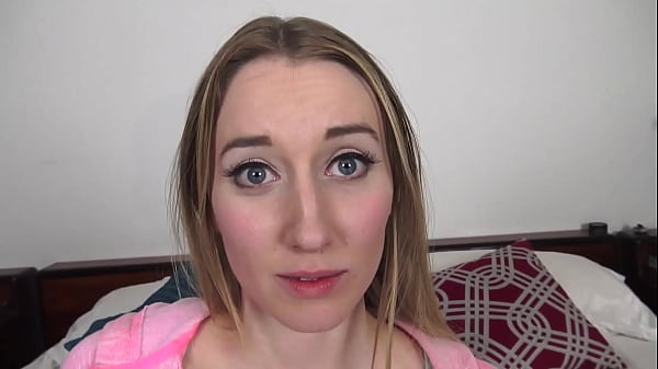 Riley reynolds cute blonde coed pov blowjob and huge messy facial 