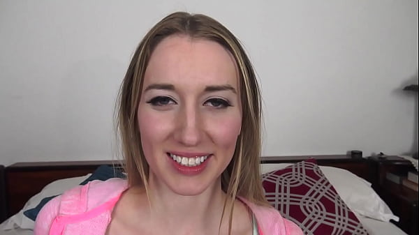 RILEY REYNOLDS Cute Blonde Coed POV Blowjob and HUGE Messy Facial! 