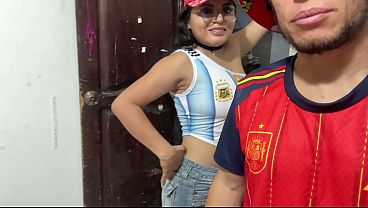 Argentina couldn'_t resist the Spaniard and ended up getting fucked like a whore in Sunday'_s grand final. Exclusive homemade porn