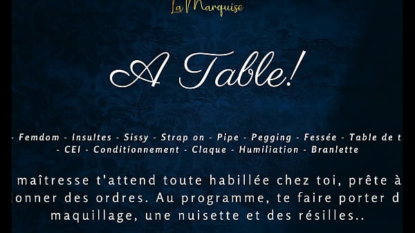 Nonton A Table! - French Audio Femdom Milking Table Sissy Cei thumbnail