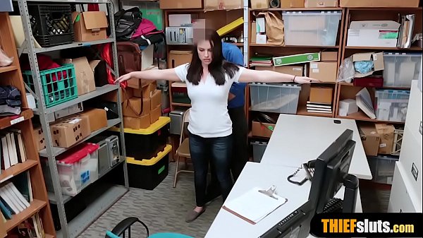 Skinny brunette gets punish fucked by nasty_a mall_cop