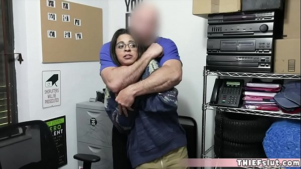 Black thief chick caught and rough fucked 