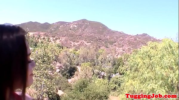 Realteen jerks dickand gets cum onbigtits