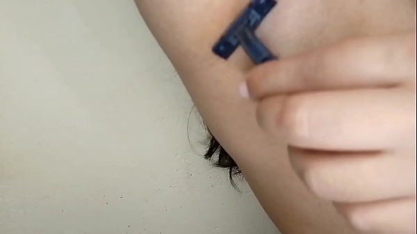 Desi hairy shaving