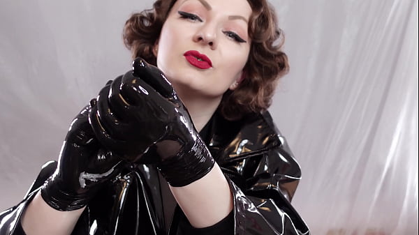 Asmr hot milf playing with medical gloves 