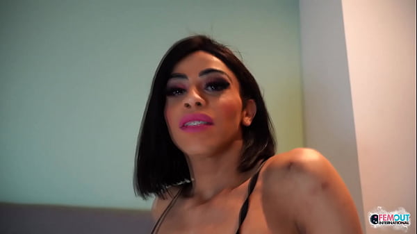 Spanish Transgirl in Kinky Lingerie 