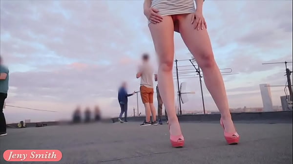 JenySmith fishnet pantyhose public photo set