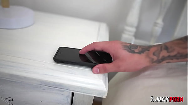 Nonton 3-way Porn - A Tattooed Milf Is Fucked In The Ass By 2 Dudes thumbnail