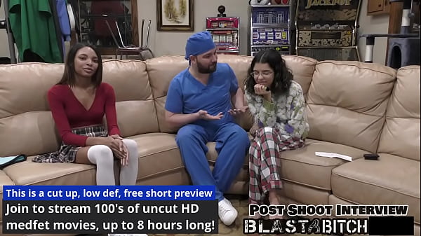 Solana spits out doctor's load so he fucks & blasts her with cum