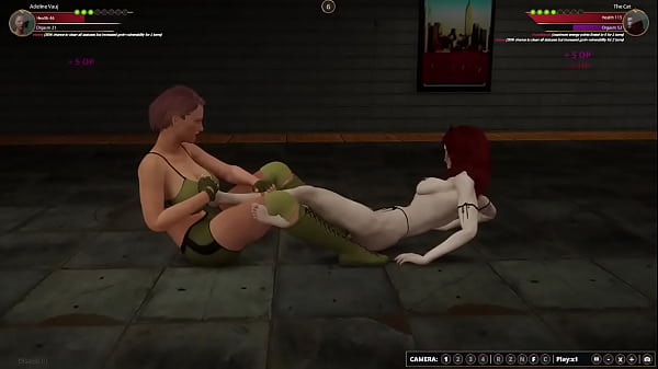 Adeline vs the cat nf3d lesbian sex battle competitive intercourse