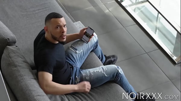 Hot muscular gay stud barebacks horny inked jock with a friend Elijah Wilde in an interracial threesome. 