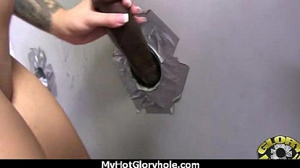 Black Chick Gives Gloryhole Blowjob 24 