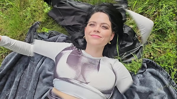 Smoking on the grass and show my boobs on the sun 