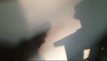 Shadow of a stroked cock 