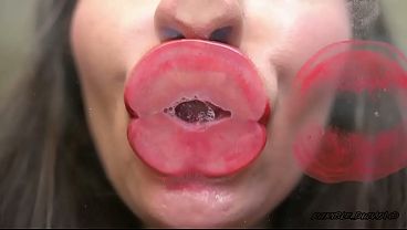 You Under My Red Lips Nasty Red Lipstick Humiliation POV 