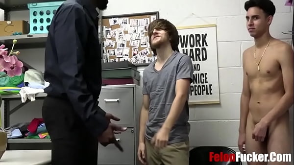 Ebony Gay Cop Fucks Stealing Twink thumbnail