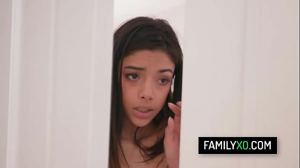 Slutty teen_step sister Harmony Wonder takesher step brothers thickcock inside hertight pussy andshe rides on it