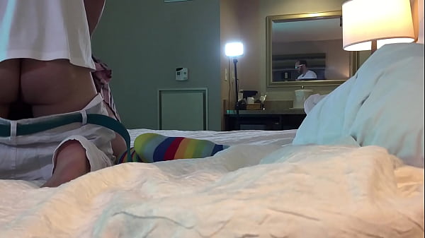 Frat College GuyFucks Hot Tgirlin Chastity