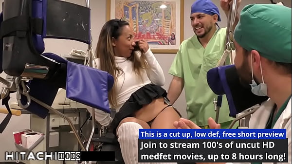 Freshman gets mandatory hitachi orgasm from doctor tampa melany lopez 