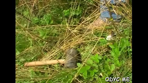 Fatty rides the pole hard 