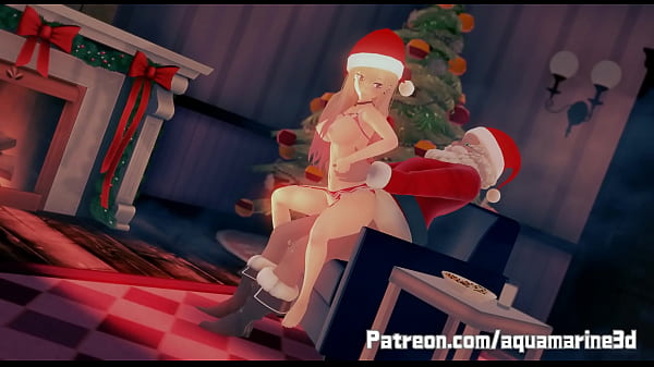 merrry christmas marine  porn 3d animation 