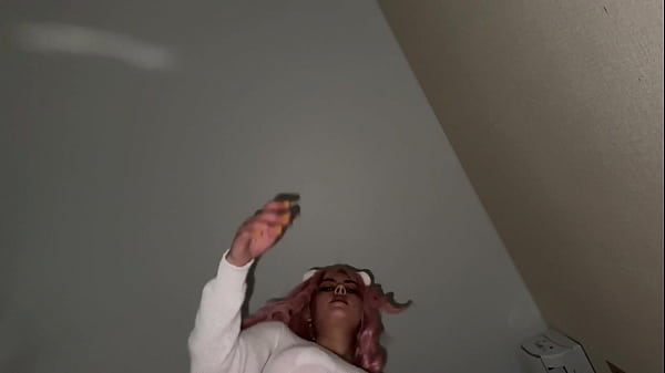 Nonton Meow! A Pink-haired Catgirl Fucks A Dildo, Moans Sweetly, And Cums With A Load Of Sperm For Whiskas thumbnail