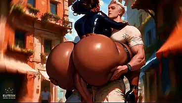 Big Ass Dark Skin Interracial Looping PMV Edit with Moans (100% AI Generated 4K) 