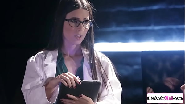 Doctor serena blair gets turned and joins the threesome upon seeing lesbian test subject shyla jennings licking her latina assistant melissa moore