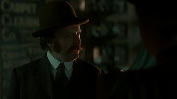 Beautiful blonde is threatened by an old man with being penetrated from behind in an alley 