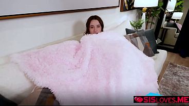 Stepbrother getting hard as fuck with his stepsis khloe kingsley cuddling her