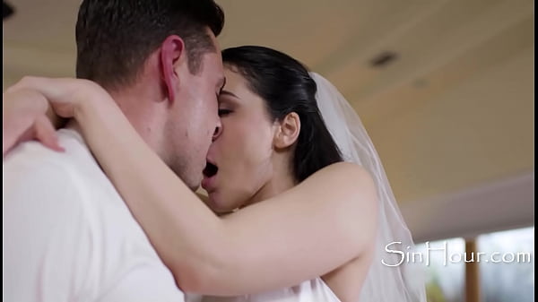 Bride wears vibrating butt plug for her wedding to surprise her husband but the best man gets it all