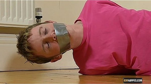 Tied up guy receives a handjob 