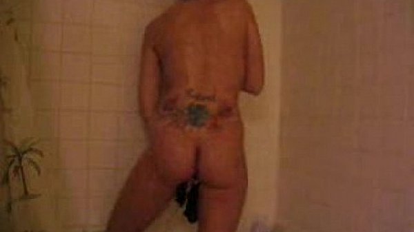 Ashton Von in the shower 
