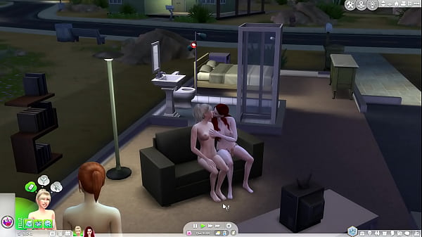 Nonton Lesbicas Transando E A Vizinha Espionando - The Sims 4 thumbnail