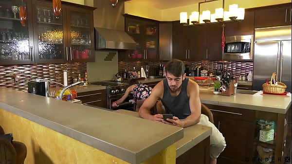 Play MP4 - Trans Stepmom Gives Curious Stepson His First TS Experience - GenderX