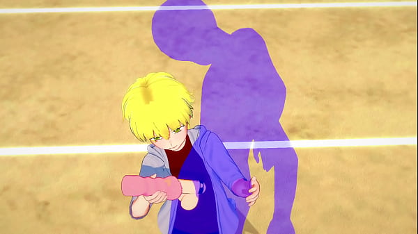 Yaoi - A Blond Boy Handjob His Friend With A Toy thumbnail